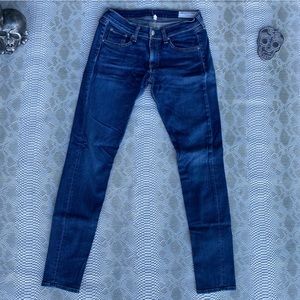 Rag and bone skinny jeans medium wash